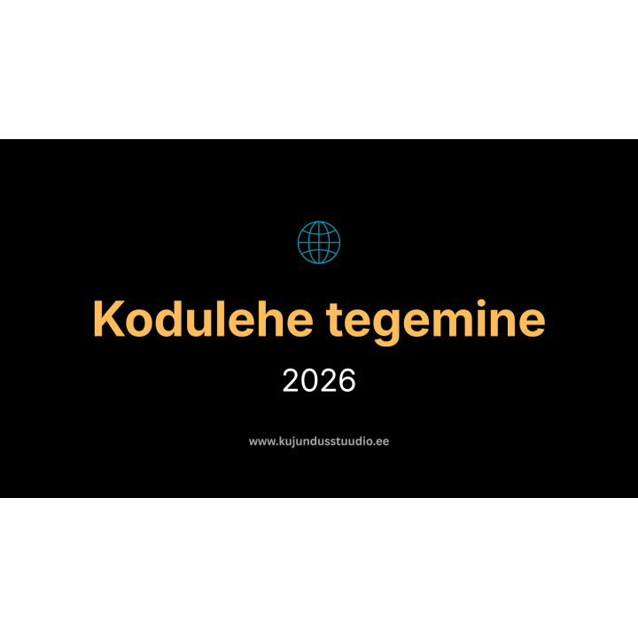 Kodulehe tegemine